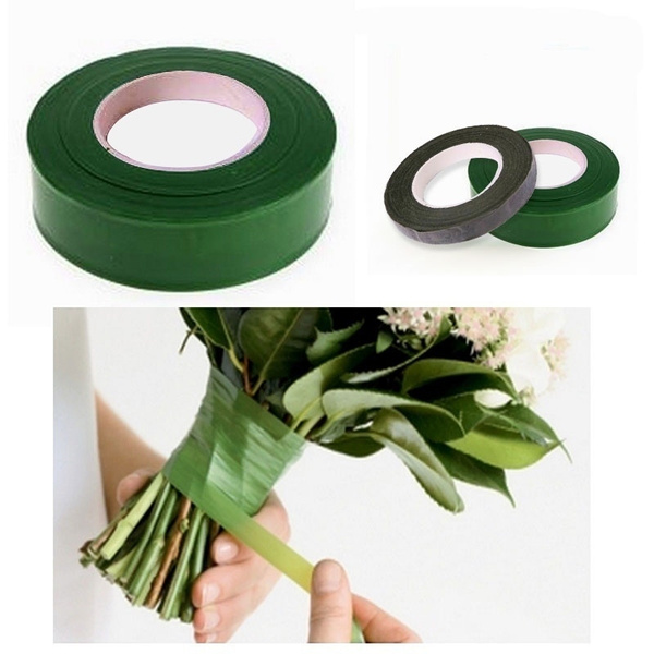 1x GREEN Parafilm Wedding Craft Florist Stem Wrap Floral Tape