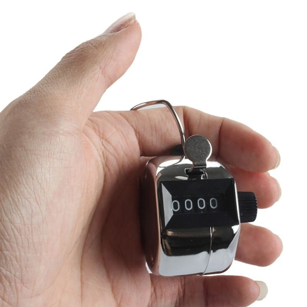 Mini Hand held metal 4 Digits Number Tally Counter Clicker Golf