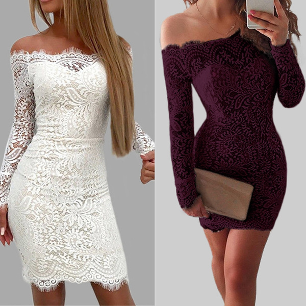 long sleeve formal bodycon dress