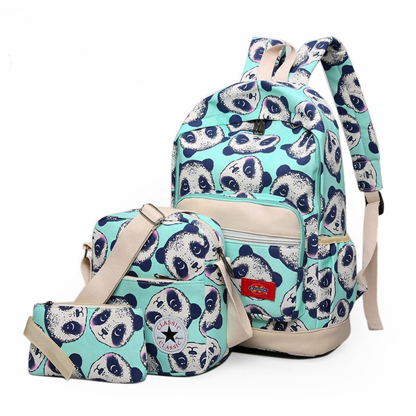 panda print backpack