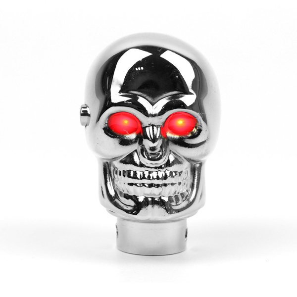 chrome skull gear shift knob