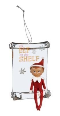Roman Glass Scroll Elf on the Shelf Ornament Brand New Free Shipping 