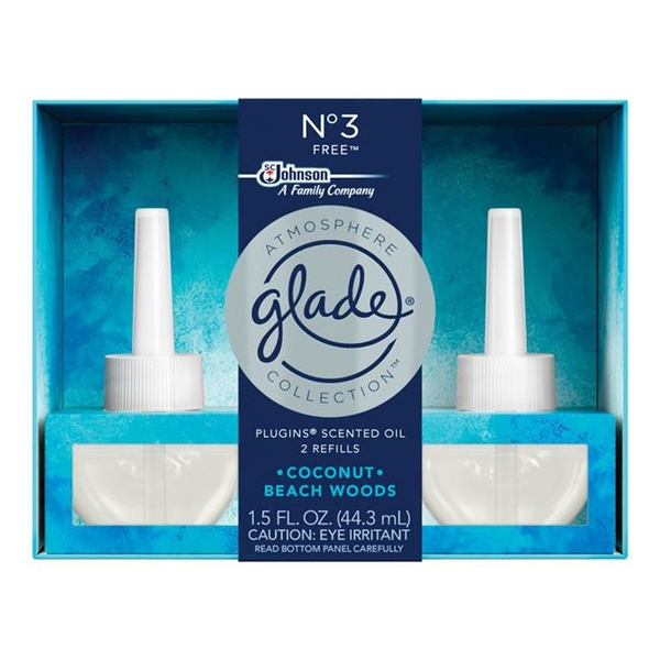 Glade 1668656 1.5 oz Atmosphere Collection Plugins Oil Refill Coconut