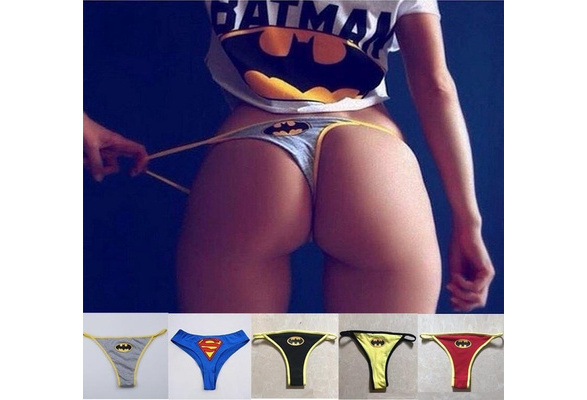 Summer Women's Fashion Panties Sleeping Bag Thong Batman Superman