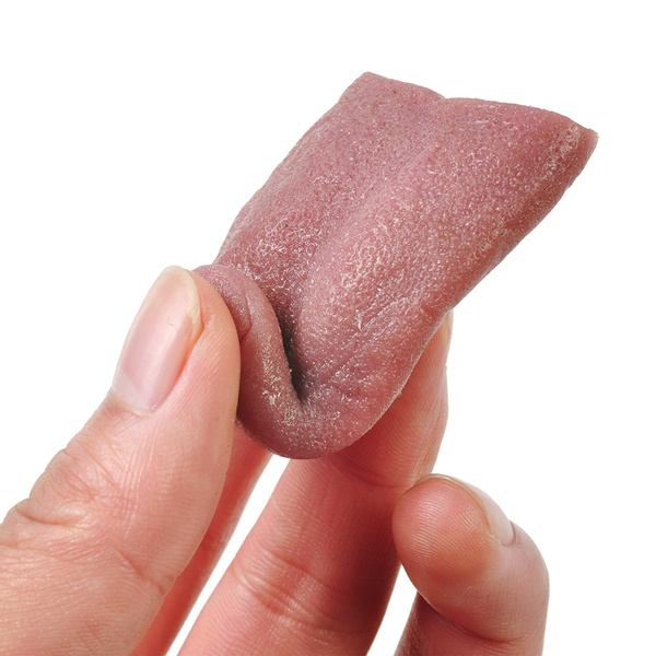 Cool Trick Magic Horrible Gross Tongue Fakes Tounge Realistic Elasticity Tounge 