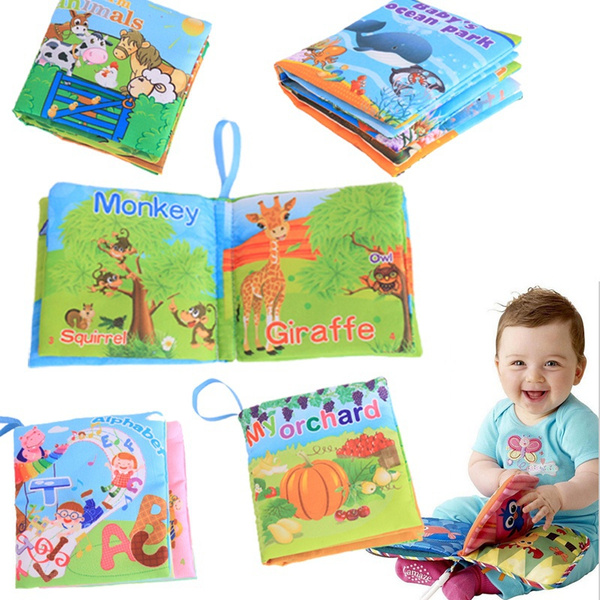 Hot New Infant Kids Early Development Cognitive Cloth Books Learning ...