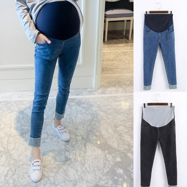 Pregnancy Washed Denim Jeans: Stretchy Maternity Trousers For Summer  Fashion & Pregnancy Pants From Mr_wardrobe011, $5.23 | DHgate.Com