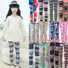 More Styles High-quality Baby Kids Girls Leggings Pants Flower Floral Printed Elastic Long Trousers