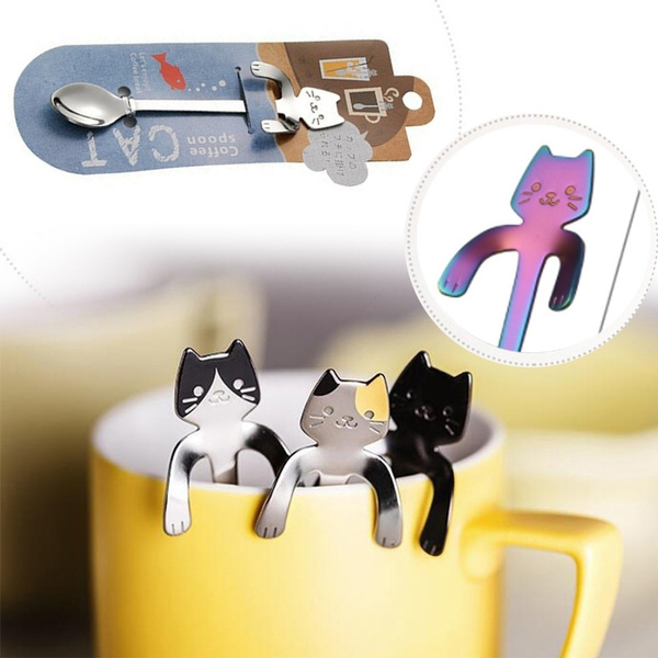 1 Pcs En Acier Inoxydable De Bande Dessinee Chat Cuillere Creative Cafe Cuillere Bonbons A La Creme Glacee Cuillere A Cafe Fournitures De Cuisine Vaisselle 8 Couleurs Wish 1 Pcs En Acier Inoxydable De Bande Dessinee Chat Cuillere Creative Cafe Cuillere Bonbons A La Creme Glacee Cuillere A Cafe Fournitures De Cuisine Vaisselle 8 Couleurs Wish