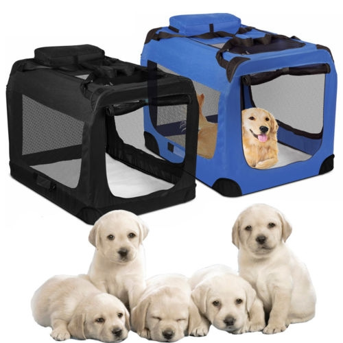 Picture of Dog Crate Soft Sided Pet Carrier Foldable Training Kennel Portable Cage ...