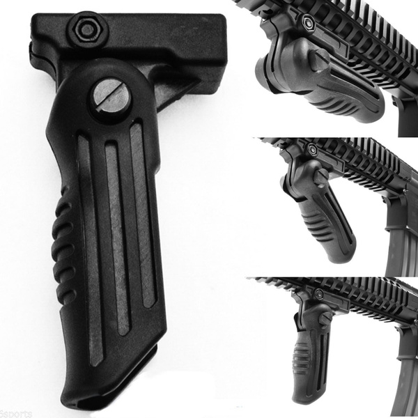 2 Position Hunting Foldable Front Grip Foregrip for Picatinny / Weaver ...