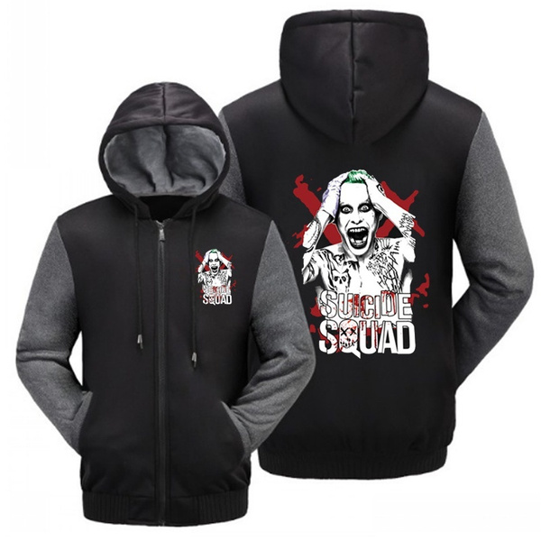 NEW Suicide Squad Cosplay Hoodie Winter Coat Fleece Unisex Jacket