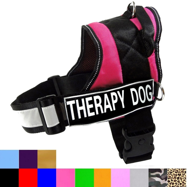 Pink service sale dog harness