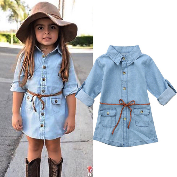 Fashion Kids Shirts Clothing Children's Denim Shirt Long-sleeved Spring and  Autumn Baby Boys Shirt tx2399