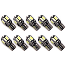 10pcs T10 8 SMD 5630 LED Canbus Auto Parking Lights W5W 194 8SMD 5730 LED License Plate Lamp Car Wedge Tail Side Bulbs Reading Lamps