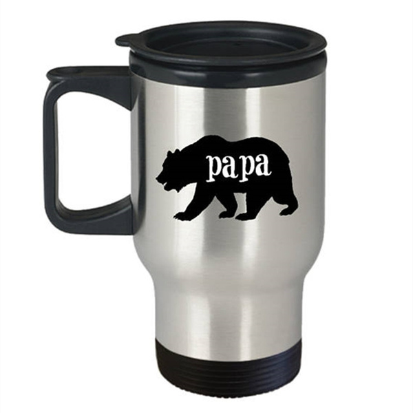 papa bear travel mug