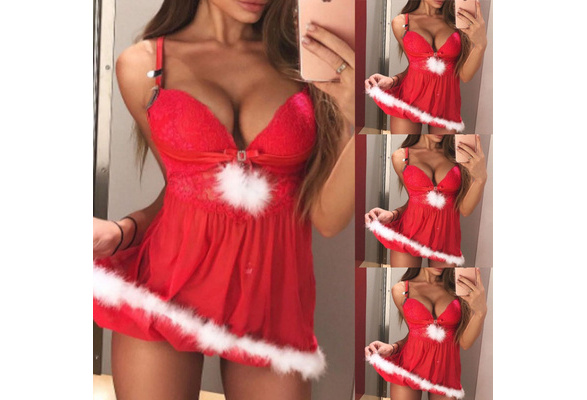 christmas babydoll nightwear