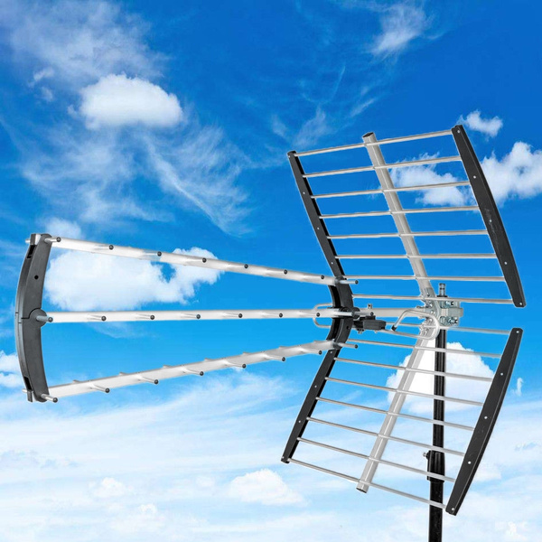 180 Mile Hdtv 1080p Outdoor Amplified Hd Tv Antenna Digital Uhf Vhf Fm