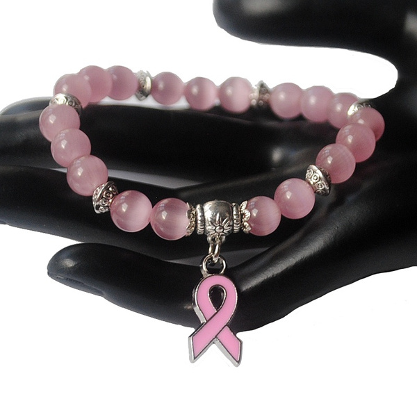 Breast cancer store charm bracelets