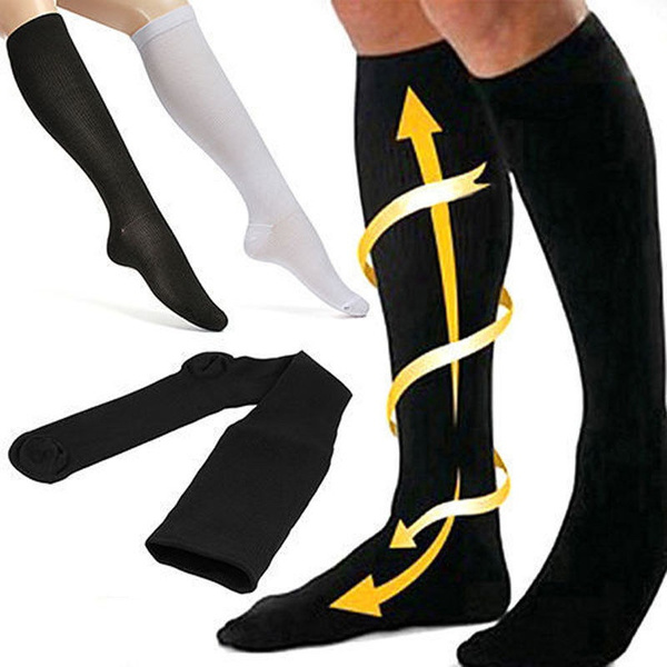 (1 Pairs) Copper Infused Compression Socks Stockings Graduated Support