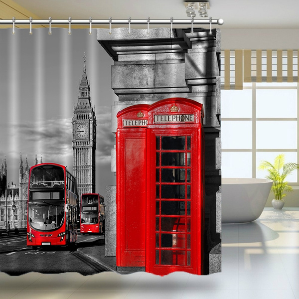 Creative Design Home Decorating Shower Curtains, London Phone Booths ...