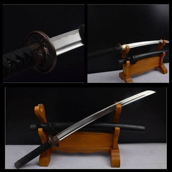 Details about   1060 Carbon Steel Japan Samurai Sword Katana Wakizashi  Hand Forge Short Sword 