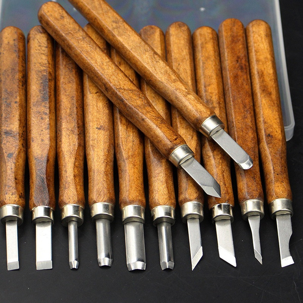 Wood Carving Knives Set Hand Tool Kit Carbon Steel Wood Carving Tools Chisel Knife Tools Set Woodcut For Sculpture Diy Hand Craft Wish