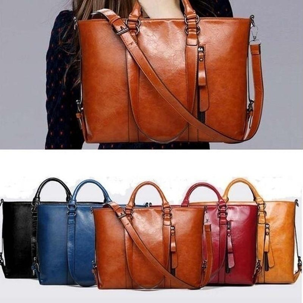 New Fashion Genuine Leather Bags Tote Women Leather Handbags Women Messenger Bags Shoulder Bags Hot Vintage Bags