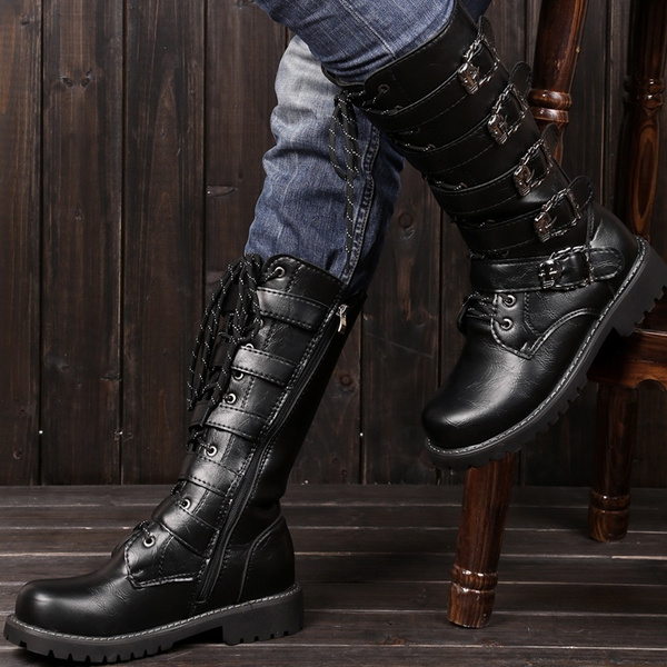 Military hot sale fashion boots