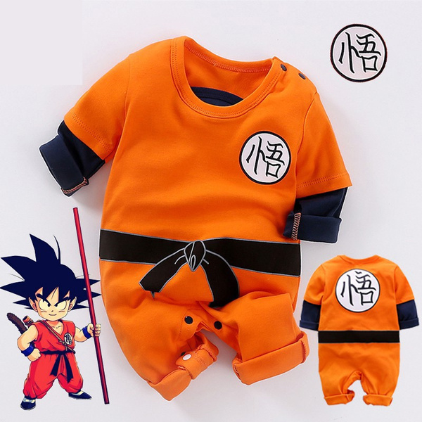 Dragonball Z DBZ Son Goku Kostüm Baby Set Outfit Strampler Romper Outfit Cosplay 