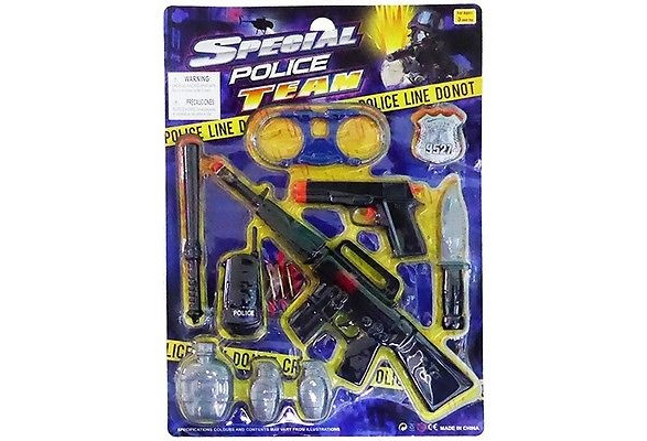 10 Piece Special Police Team Swat Play Sets LOT OF 6X 