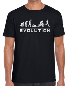 mensummertshirt, Mens T Shirt, mensfashionloosetshirt, evolutiontshirt