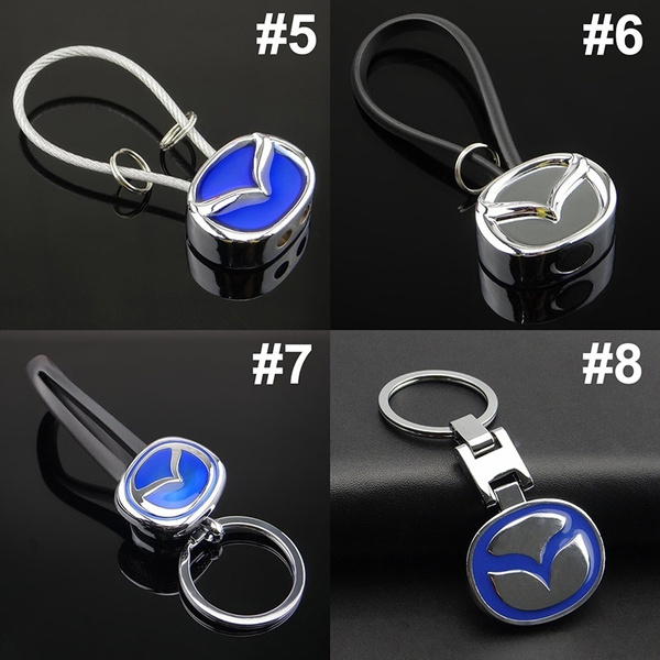 1pc Mazda Logo 3D Metal Car Keychain Keyring for MAZDA 2 3 5 6 CX-3 CX-5  CX-7 CX-9 MX-3 MX-5 RF MX-6 RX-7 RX-8 BT-50 Tribute Demio Axela Atenza  Premacy etc.