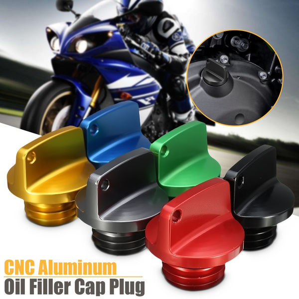 Universal Motorcycle CNC Aluminum Engine Oil Filler Plug Fill Cap Screw