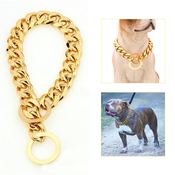 chunky chains dog collar