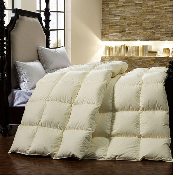 Pure Cotton 95 White Goose Down Quilt King Queen Full Twin Size