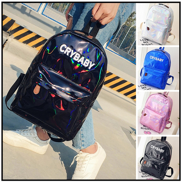 Holographic crybaby shop backpack