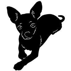 Chihuahua Pet Dog Lovely Vinyl Car/Motorcycle/laptop High Quality Stickers Decorative Styling Decal