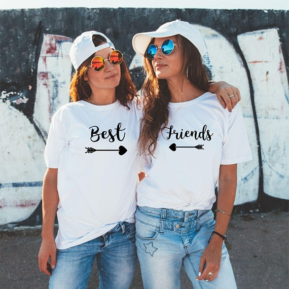 Best Friends Best Bitches Shirts, BFF Tee, For Friends, Besties T-shirt, Matching Best Friend, Besties BFF Gift Wish