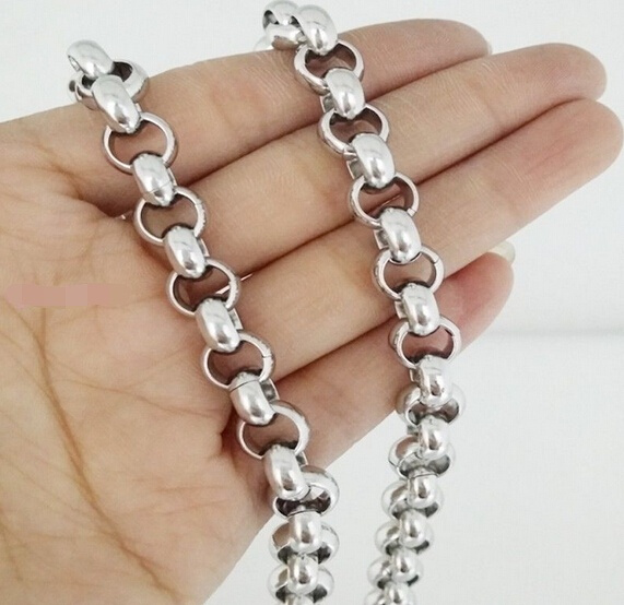 Men's 18 inch on sale stainless steel necklace