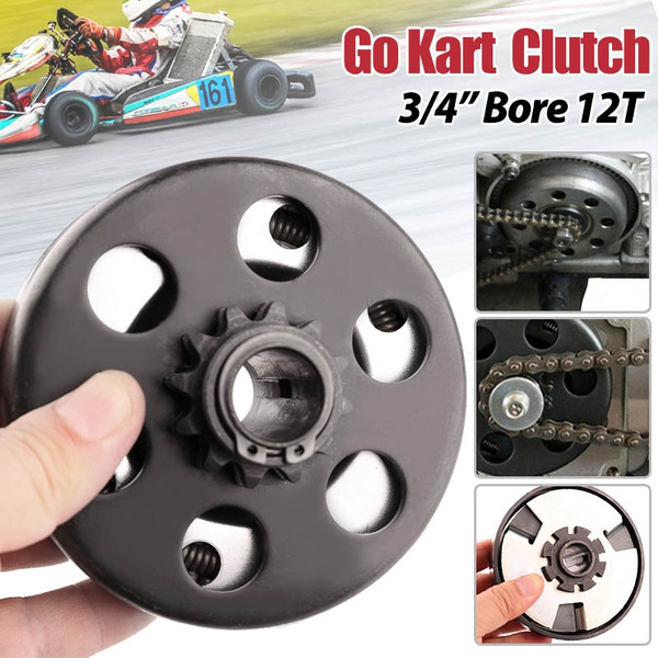 Go Kart Clutch 3/4 Bore 12T for 35 Chain, Up to 6.5 HP Wish