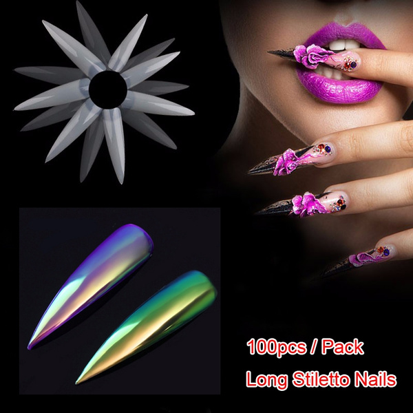 100pcs Pack Stilettos Sharp Ending Nail Art Acrylic False Nail Tip White Clear Natural Choose Half Cover Fake Nails Art Tips Wish 100pcs Pack Stilettos Sharp Ending Nail Art Acrylic False Nail Tip White Clear Natural Choose Half Cover Fake Nails Art Tips Wish