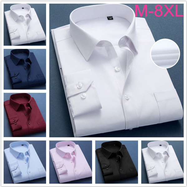 Business Men OVERSIZED Striped Button-Front Shirt (M-8XL) | Wish
