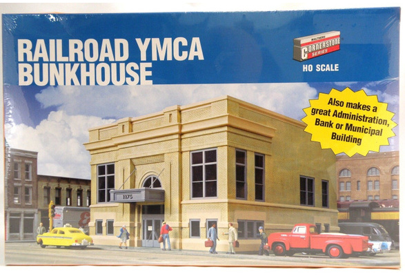 Walthers Cornerstone HO #933-2951 Railroad YMCA Bunkhouse 