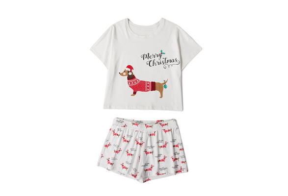 weiner dog christmas pajamas