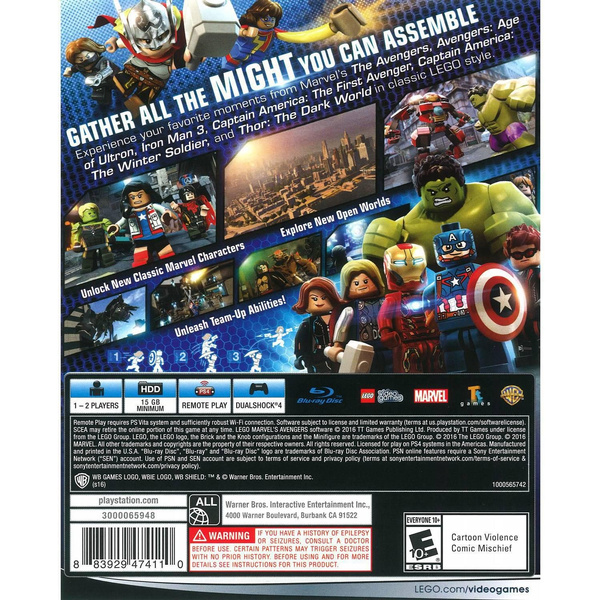 Jogo PS4 Lego Marvel Avengers