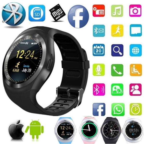 2018 new smart watch round support nano sim