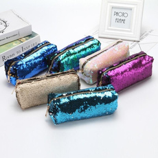 6 Colors Reversible Sequin Pencil Case Make Up Cosmetic Bag Mermaid Bag Makeup Pouch