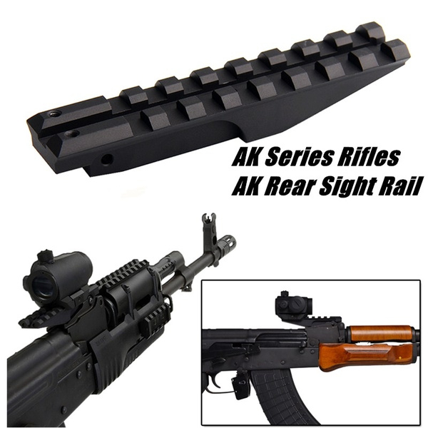 Low Profile Picatinny Scope Mount Rail for AK Series Rifles AK Rear ...