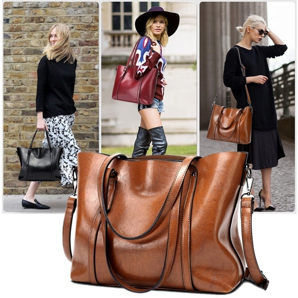 New Retro Fashion Cowhide Leather Bags Women Crossbody Bag Trunk Designer Shoulder Bag Ladies Large Bolsos Mujer |